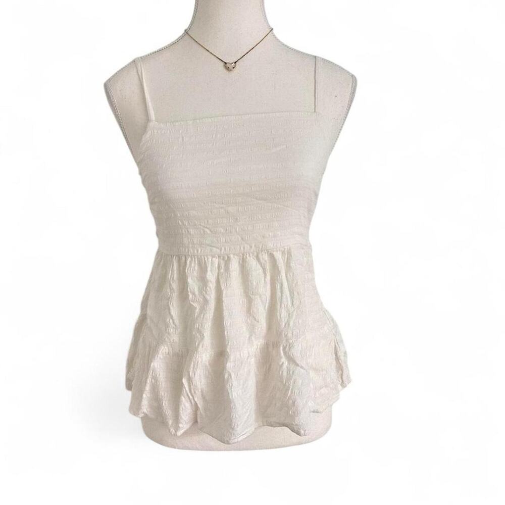 American Eagle Summer boho casual coquette goingout tanktop open tie back size S